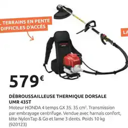 Rural Master Débroussailleuse thermique dorsale umr 435t offre