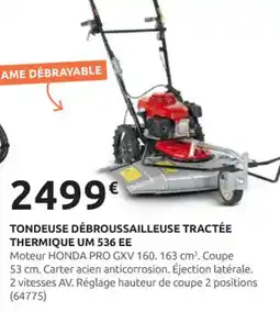 Rural Master Tondeuse débroussailleuse tractée thermique um 536 ee offre