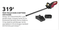 Rural Master HONDA Pack taille-haies à batterie hhh 36 bxb offre