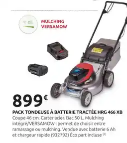 Rural Master HONDA Pack tondeuse à batterie tractée hrg 466 xb offre