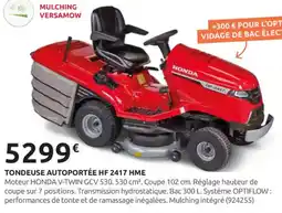 Rural Master HONDA Tondeuse autoportée hf 2417 hme offre