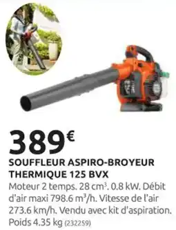 Rural Master Souffleur aspiro-broyeur thermique 125 bvx offre