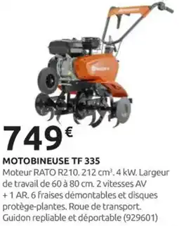Rural Master Motobineuse tf 335 offre