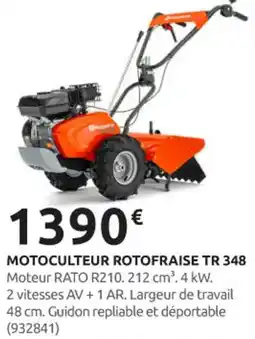 Rural Master Motoculteur rotofraise tr 348 offre
