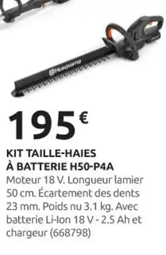 Rural Master Kit taille-haies à batterie h50-p4a offre