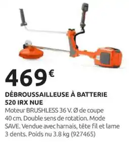 Rural Master Débroussailleuse à batterie 520 irx nue offre