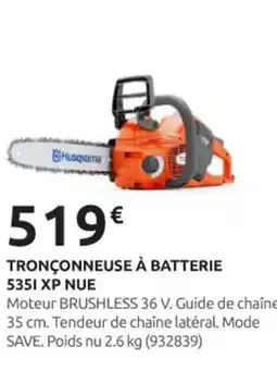 Rural Master Tronçonneuse à batterie 5351 xp nue offre