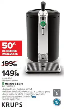 Carrefour Drive Machine à bière offre