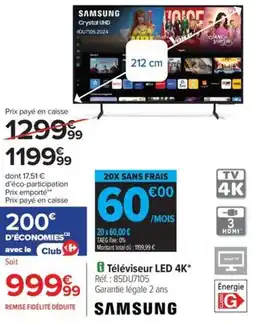 Carrefour Drive Téléviseur led 4k offre