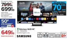 Carrefour Drive Téléviseur qled 4k offre