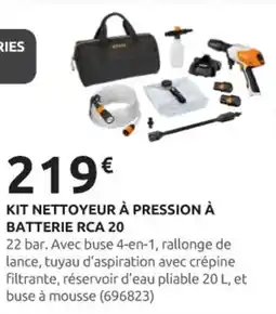 Rural Master STIHL Kit nettoyeur à pression à batterie rca 20 offre