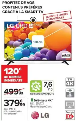 Carrefour Drive Téléviseur 4K offre