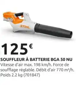 Rural Master STIHL Souffleur à batterie bga 50 nu offre