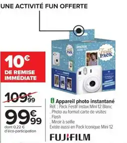 Carrefour Drive Appareil photo instantané offre