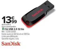 Carrefour Drive Clé usb 2 0 32 go offre