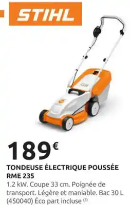 Rural Master STIHL Tondeuse électrique poussée rme 235 offre