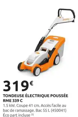 Rural Master STIHL Tondeuse électrique poussée rme 339 c offre