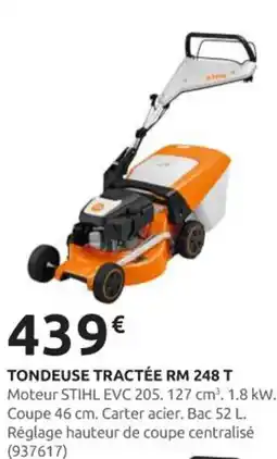 Rural Master STIHL Tondeuse tractée rm 248 t offre