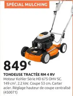Rural Master STIHL Tondeuse tractée rm 4 rv offre