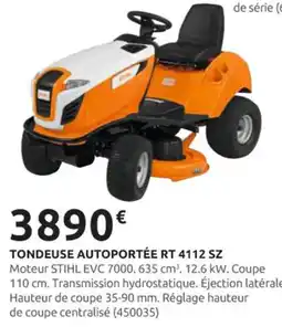 Rural Master STIHL Tondeuse autoportée rt 4112 sz offre