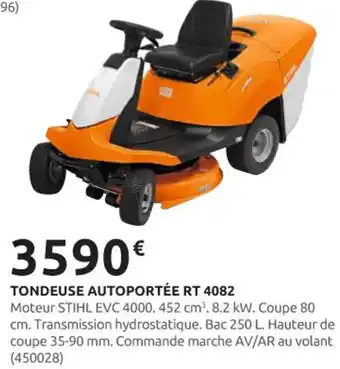 Rural Master STIHL Tondeuse autoportée rt 4082 offre