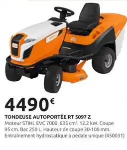 Rural Master STIHL Tondeuse autoportée rt 5097 z offre