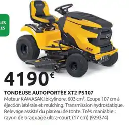Rural Master Tondeuse autoportée xt2 ps107 offre