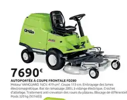 Rural Master GRILLO Autoportée à coupe frontale fd280 offre
