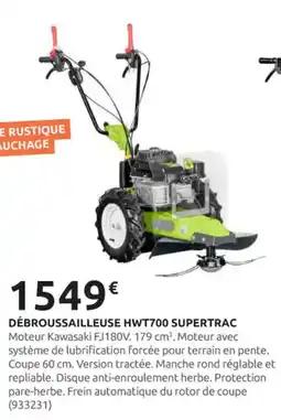 Rural Master GRILLO Débroussailleuse hwt700 supertrac offre