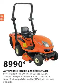 Rural Master Autoportée éjection arrière gr160011 offre