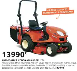 Rural Master Autoportée éjection arrière gr212011 offre