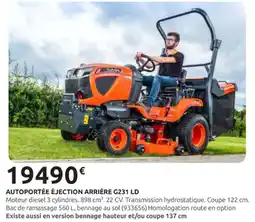 Rural Master Autoportée éjection arrière g231 ld offre