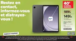 Carrefour Drive Galaxy tab a9 64 go offre