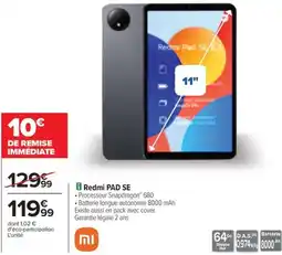 Carrefour Drive Redmi pad se offre