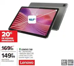 Carrefour Drive Lenovo tab offre