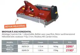 Rural Master Broyeur à axe horizontal offre