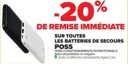 Carrefour Drive Sur toutes les batteries de secours poss offre
