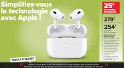 Carrefour Drive Airpoods pro 2 mgsafe usbc offre