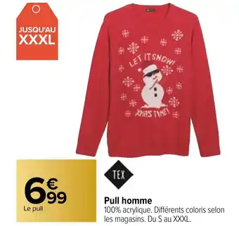 Carrefour Pull homme offre