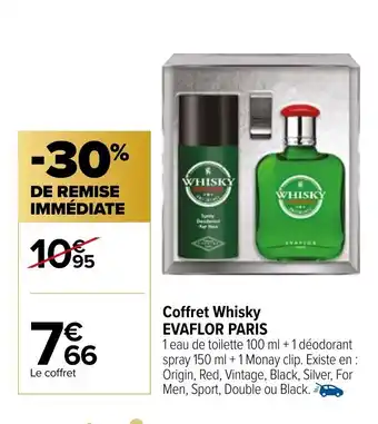Carrefour Coffret whisky EVAFLOR PARIS offre