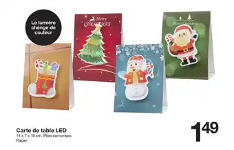 Zeeman Carte de table LED offre