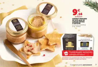 Super U Coffret verrines de foir gras de offre