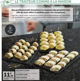 Hyper U Mini wraps italiens offre