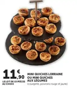 Hyper U Mini quiches lorraine ou mini quiches offre
