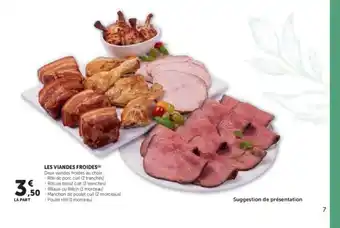 Hyper U Les viandes froides offre