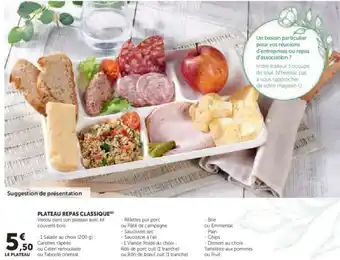 Hyper U Plateau repas classique offre