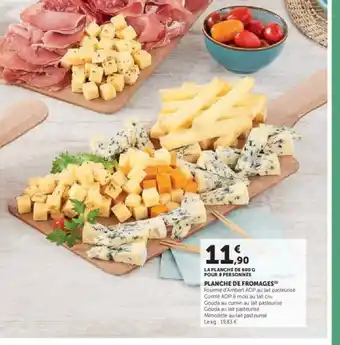 Hyper U Planche de fromages offre