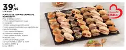Hyper U Plateau de 35 mini sandwichs nomades offre