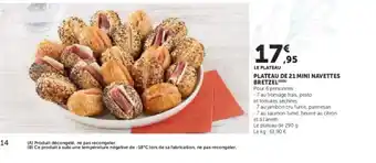 Hyper U Plateau de 21 mini navettes offre