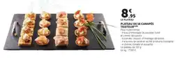 Hyper U Plateau de 16 canapés traiteur offre